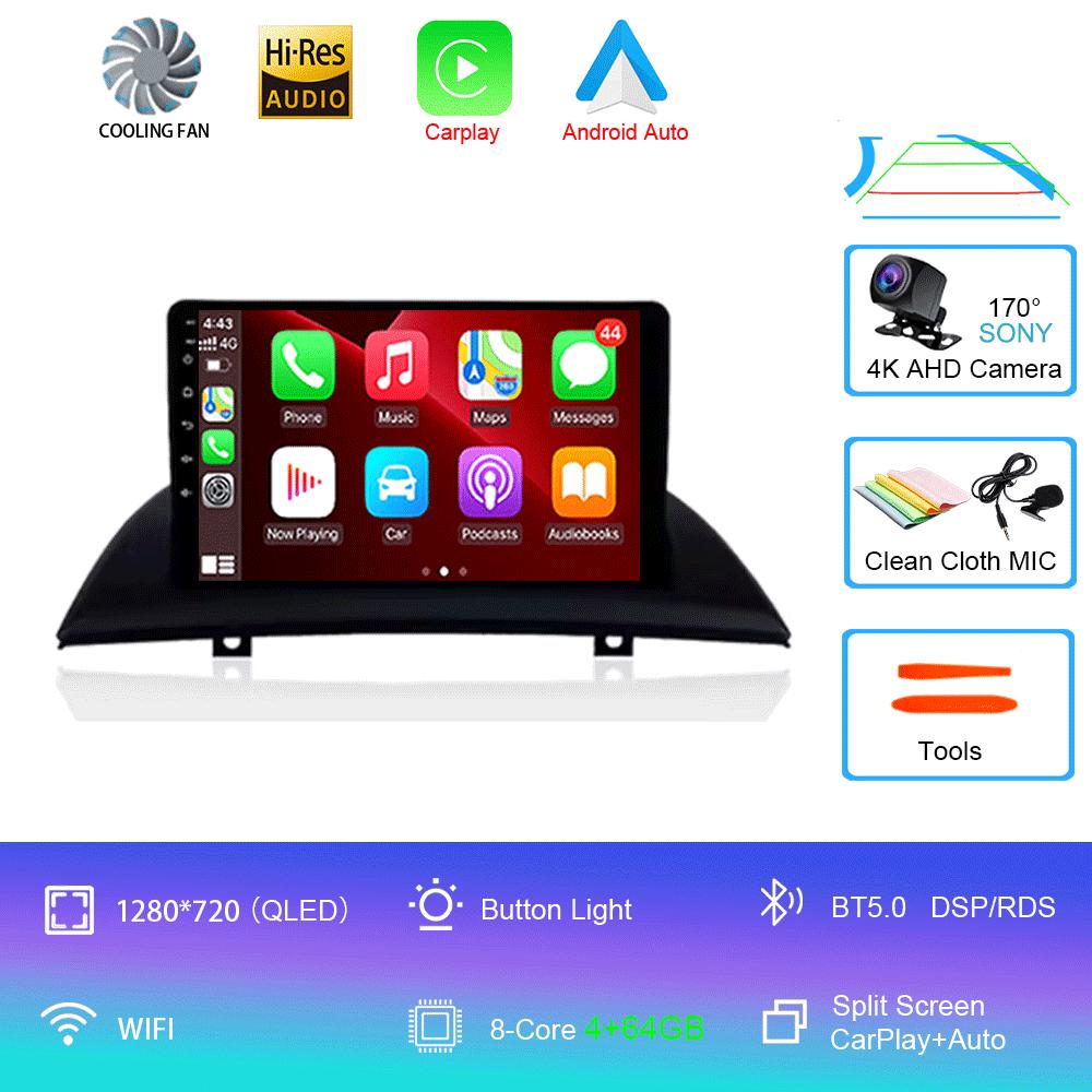 Для BMW X3 E83 2004 2005 2007-2012 9 дюймов Android 14 2din Радио DVD Автомобильный мультимедийный видеоплеер Навигация GPS 2 din dvd