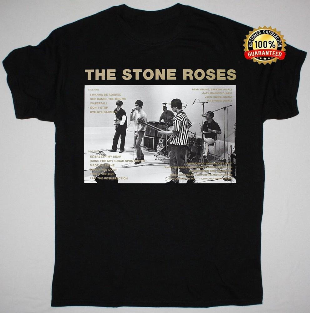 Футболки The Stone Roses из камня Хлопок Унисекс Футболка S-4XL Унисекс Футболка