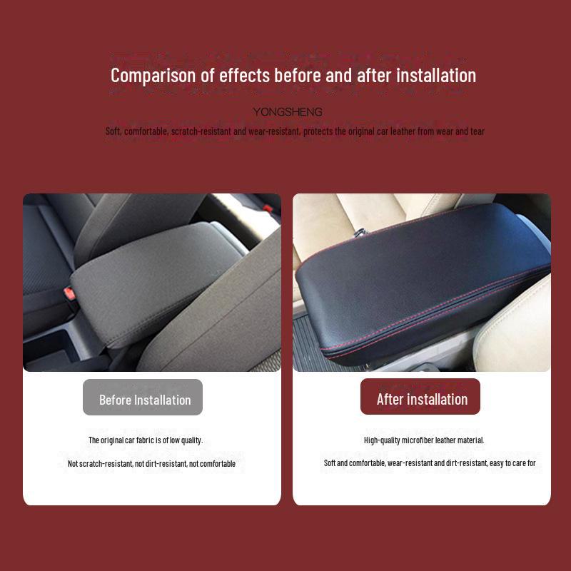 Кожаный чехол для подлокотника Honda Civic 8-го поколения для модификации интерьера