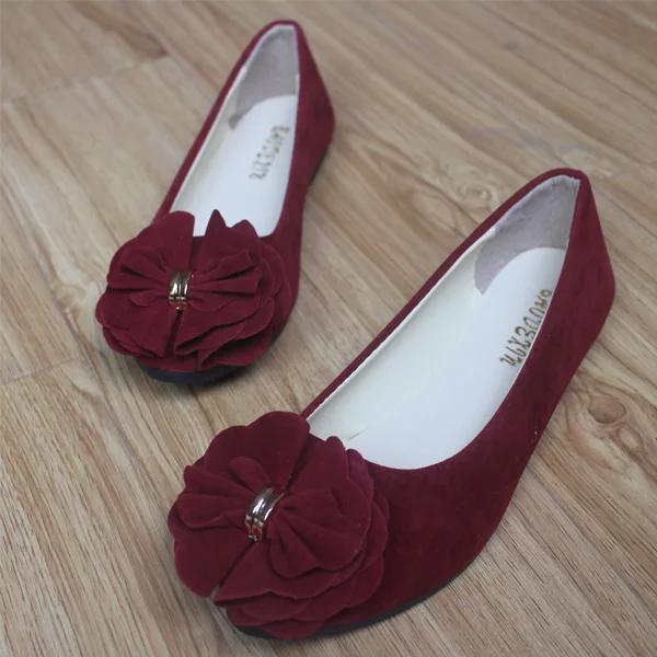 Luxury Women Ballet Flats 2024 Spring Autumn Women Fashion Ballerina Flat Shoes Ladies Sweet Flower Footwear Sapatos Feminino