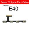 For Motorola Moto E13 E20 E22 E30 E32 E32s E40 Professional Power And Volume Control Flex Cable  Stable Performance Parts