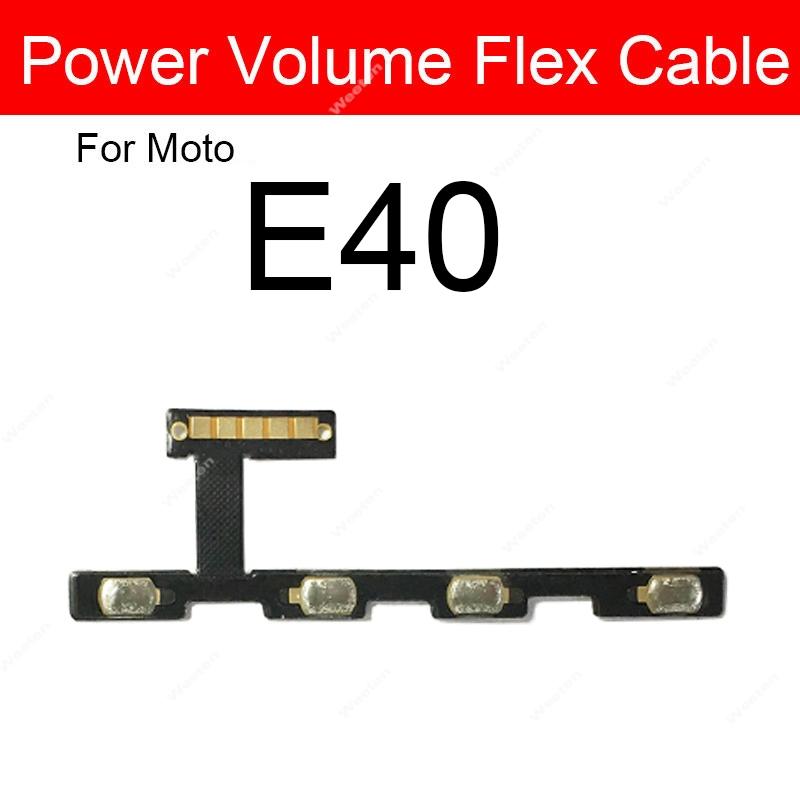 For Motorola Moto E13 E20 E22 E30 E32 E32s E40 Professional Power And Volume Control Flex Cable Stable Performance Parts