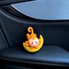 Mini Monkey Dashboard Decorations, 4 Pcs Car Dashboard Decor Rear View Mirror Ornaments, Cute Car Accessories for Women