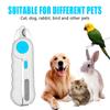 Машинка для стрижки когтей и пилка для кошек и собак со светодиодной подсветкой, противоскользящая ручка, триммер для когтей, машинка для стрижки когтей