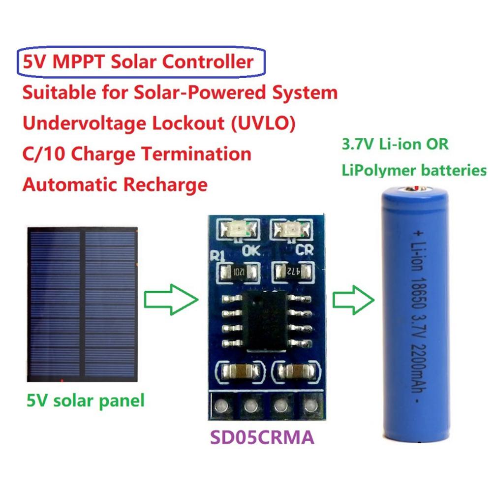 1A 1.1V 1.7V 18611 LiPo Li-ion Литий-ионный модуль зарядного устройства для аккумуляторов MPPT Солнечный контроллер заряда SD11CRMA Зарядка аккумулятора от солнечной панели
