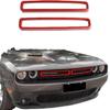 Декоративное кольцо-сетка на переднюю решетку из АБС-пластика для Dodge Challenger 2015-2020, модификация автомобиля.