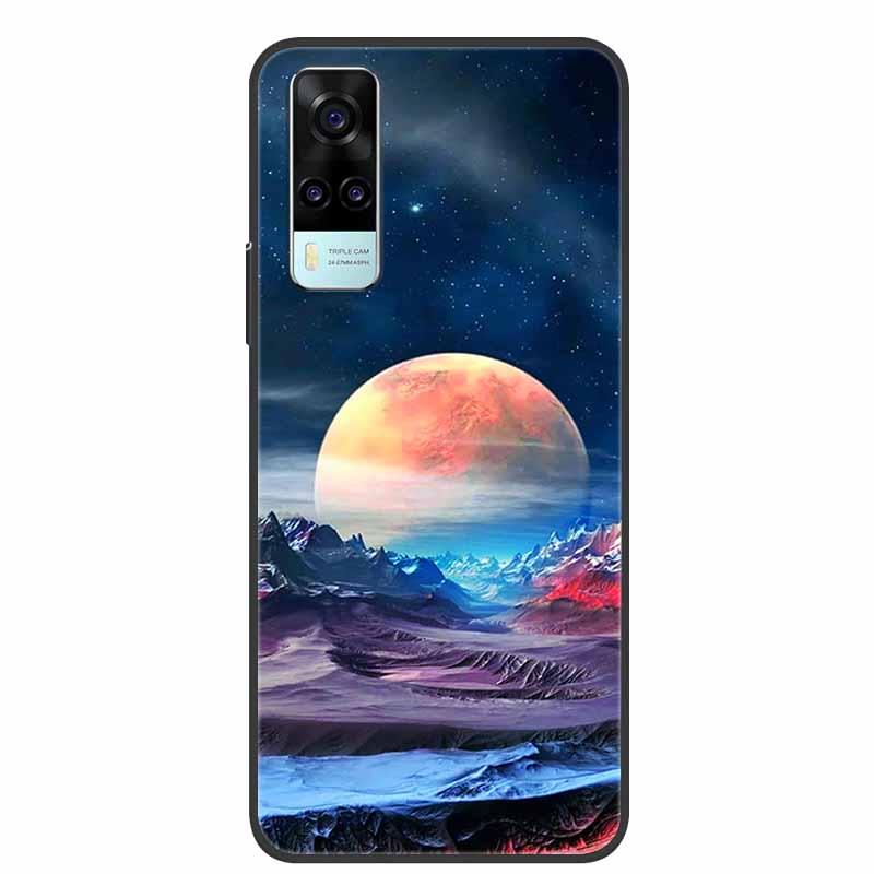 Чехол для vivo Y31 Y53S Y11S Y12S V2026 Мраморный Мягкий ТПУ Силикон Защитная Крышка Телефона Для vivo Y31 2021 Задняя Крышка Funda Y 31 Coque