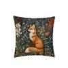 Fox And Floral Decorative Pillowcase Suitable For Sofa Bed Chair Home Decoration Cushion Cover Gift Atmosphere Decorative Pillow