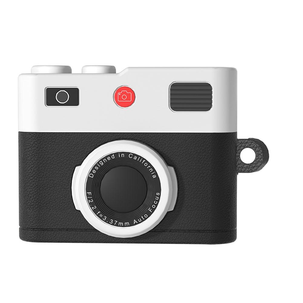 Ретро-чехол в виде камеры для AirPods Pro 3 Мягкий силиконовый защитный чехол Ударопрочный Защита от царапин Совместимость с беспроводной зарядкой