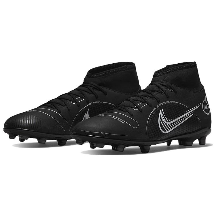Nike Mercurial Superfly 8 Club MG Black Medium Ash мужские кроссовки Metallic-Silver DJ2904-007