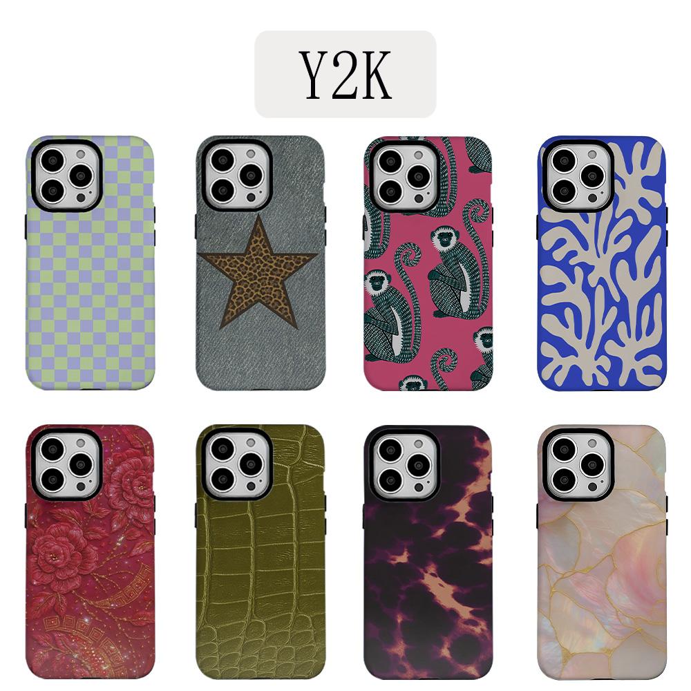 Роскошный ковбойский чехол со звездами в стиле Y2K для iPhone 17 16e 16 15 14 13 12 11 X XS XR XSMAX 7 8 Air Pro Max Plus Роскошный двухслойный