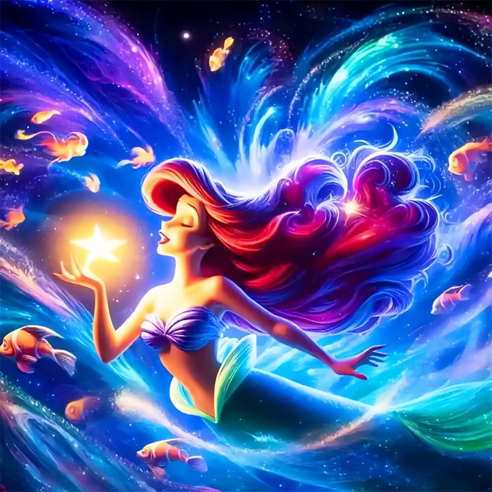 Disney Коллекция «Звездное небо принцессы» 5D Алмазная мозаика Полная бриллиантов Сделай сам Ручная работа Алмазная живопись Фантастическая мультяшная Декоративная картина Набор