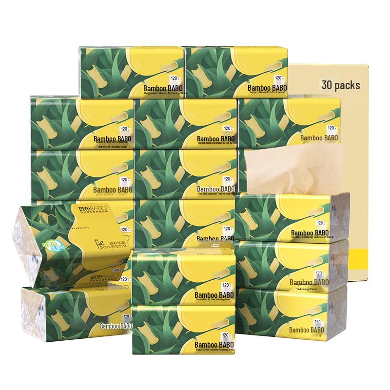 Banbu 3-слойная туалетная бумага для лица из бамбуковой пульпы