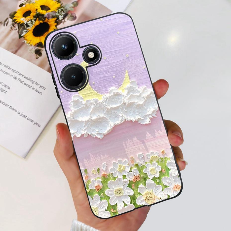 Милый Чехол Для Телефона Для Infinix Hot 30i Hot30 30 Play NFC 2023 Мягкий Силиконовый ТПУ Задняя Крышка Для Infinix Hot30i Hot 30 30Play