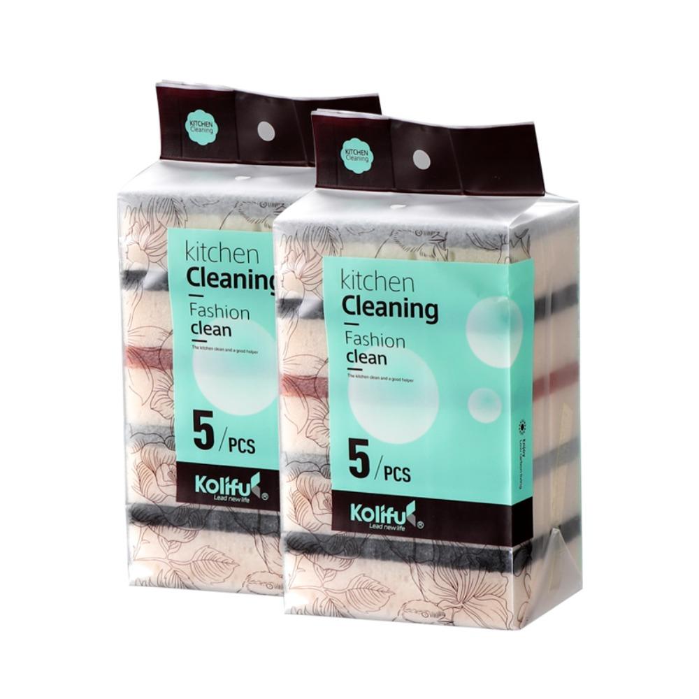 Чистящие двухсторонние наждачные чистящие аксессуары губка для мытья посуды чистящая подушечка волшебная губка