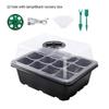 6/12Grids Seed Starter Tray with Ventilation Hole Mini Greenhouse Cultivation Planting Box Seeds Growing Plant Starter Kit