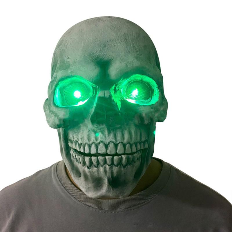 Хэллоуин Ужас Маска Челюсть Рот Подвижный Череп Латексная Маска Череп Косплей Реквизит