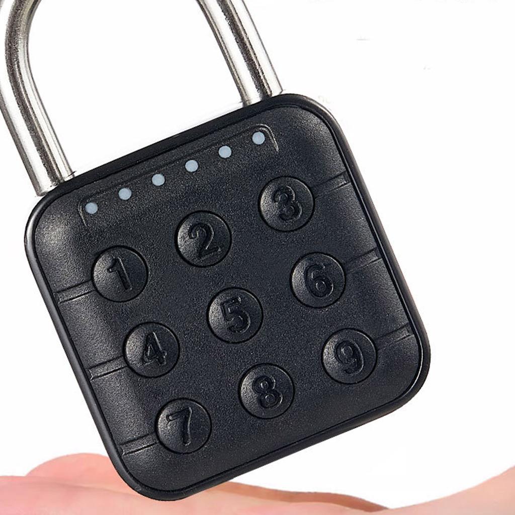 6 Digit Waterproof Code Padlock Combination Lock Keyless Unlock AntiTheft Padlock for School Locker Gym Locker