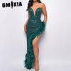 Women's Women's Strapless Sequin Feather Dress for Women