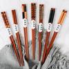 6 Pairs Wooden Chopsticks Japanese Sushi Sticks Reusable Wood Chopsticks Korean Chinese Food Chopstick Home Restaurant Tableware