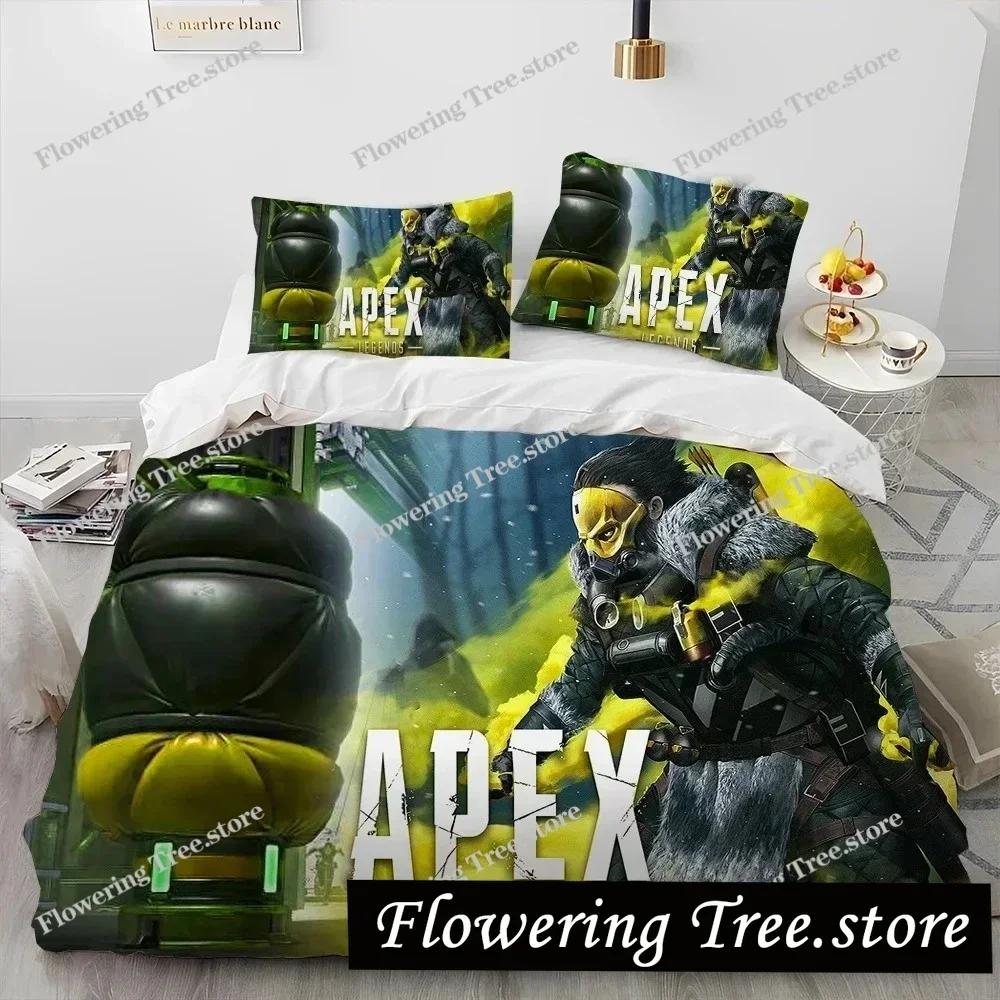 3D Печать A-Apex Legends Комплект постельного белья Пододеяльник Комплект для кровати Чехол для одеяла Наволочка Одеяло king Queen Size Для мальчиков Взрослый Комплект постельного белья0