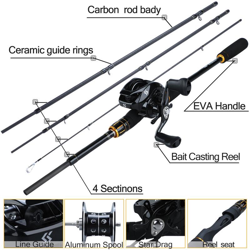 Набор удочек и катушек, золотые рыболовные снасти для улицы, аксессуары для морской рыбалки, инструменты для ловли окуня
