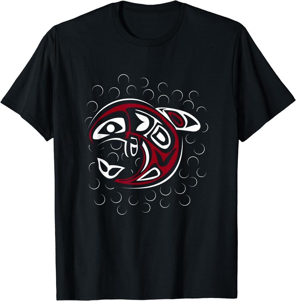 Indigenous Orca Killer Whale Art T-shirt