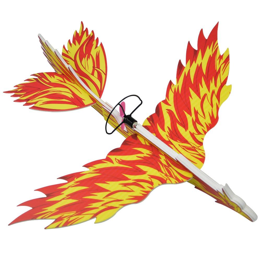 with LED Light Spinning Hand Paper Airplane USB Rechargeable Flight Glider Helicopter