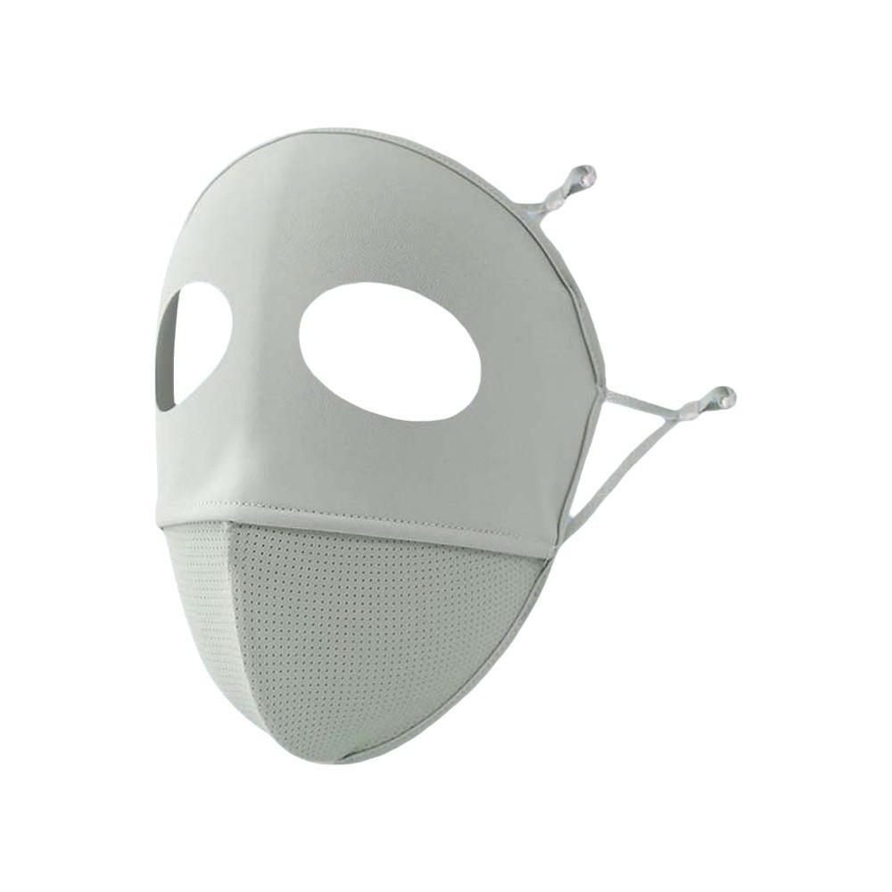 Comfortable Polyester Sunscreen Mask Traceless Small Hole UV Protection Mask Cool Breathable Ice Silk Face Clothing Men