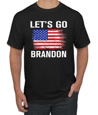 Lets Go Brandon Flag Political Men Graphic T- Shirt