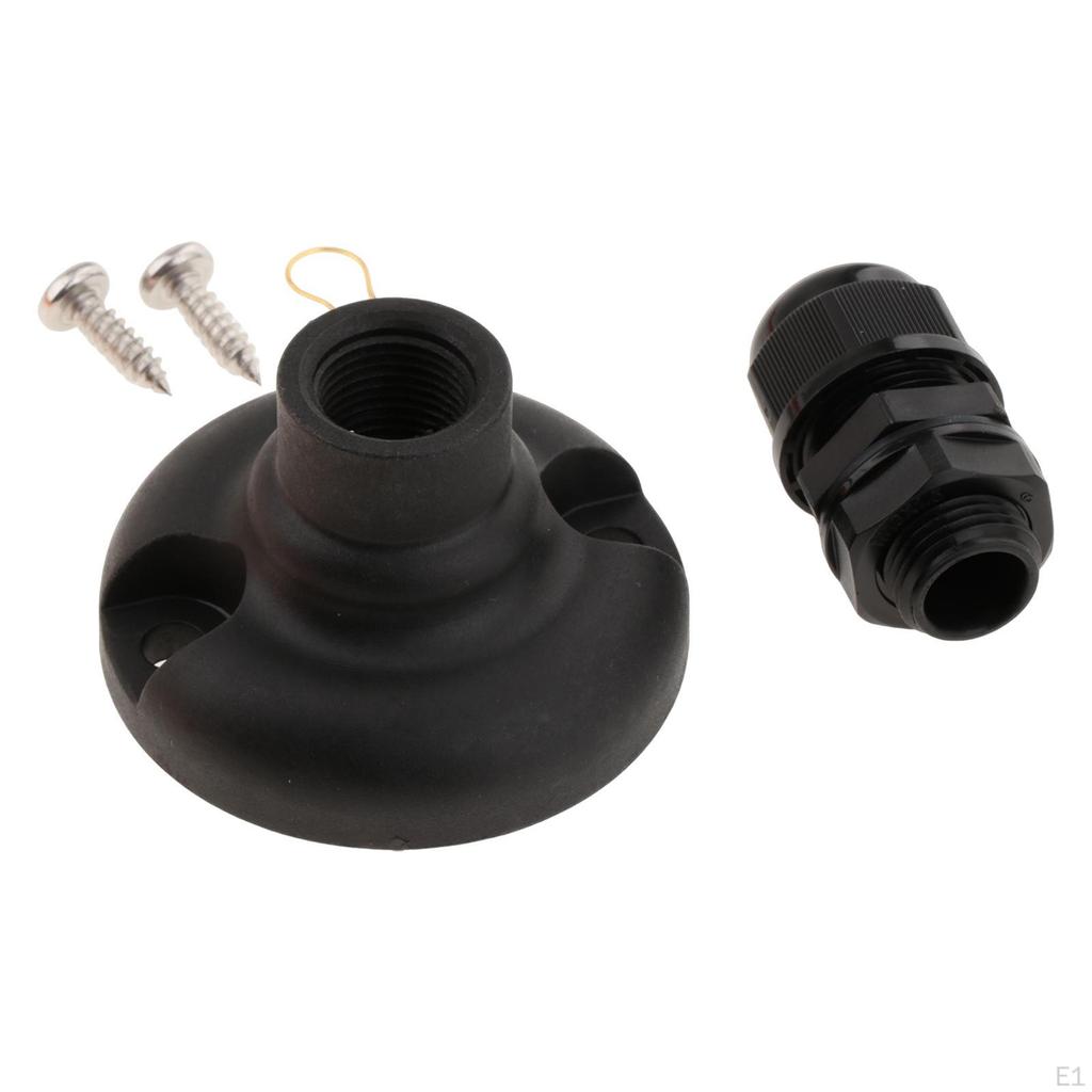 Kayak Flag Base Kit Accessory High Visibility Easy Installation Multifunctional for Boats Aluminum