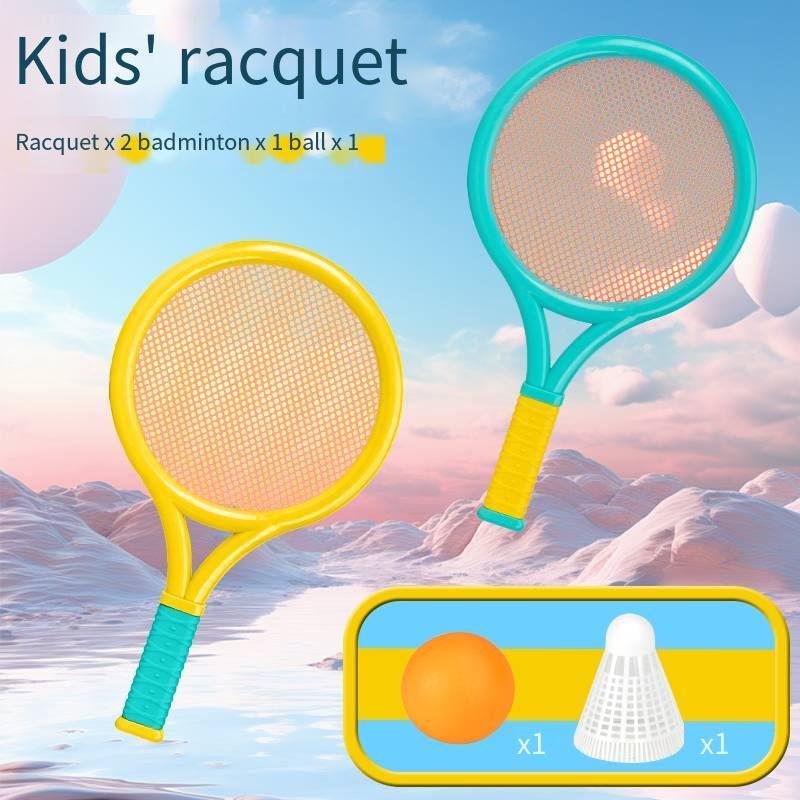 Детская бадминтонная теннисная ракетка тренировка реакции новички семья на открытом воздухе пляжный теннис детский сад ребенок родитель-ребенок