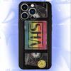 Ретро Видеокассета VHS Чехол для Телефона Для iPhone 16e,16,15,14,13,12,11,Pro,X,XS,Max,XR,Plus,Mini Мягкий Черный Чехол