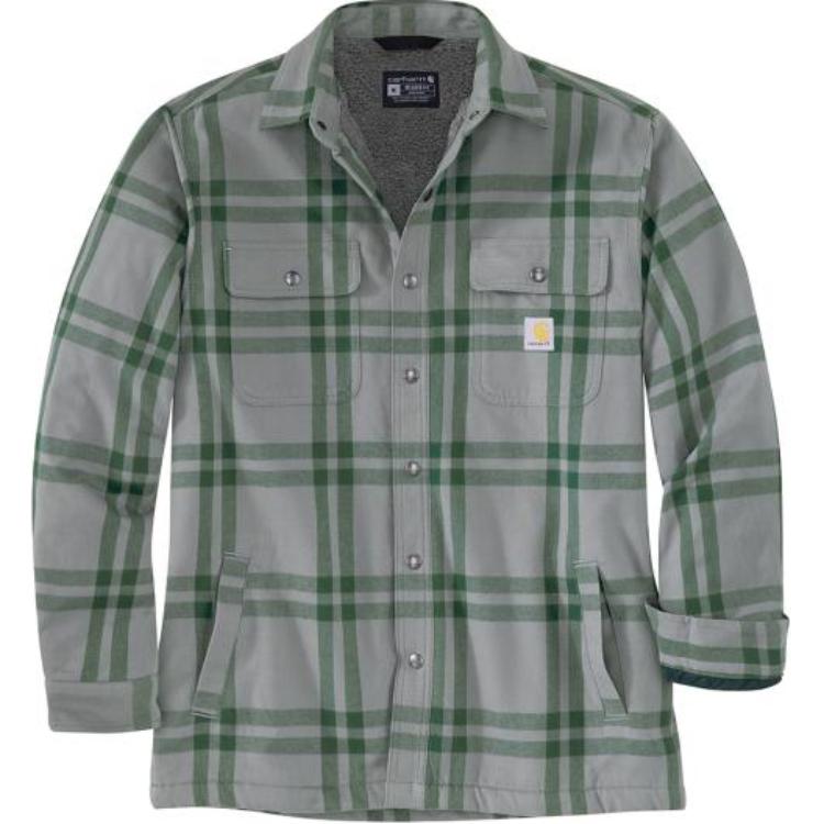 Carhartt 106354 Relaxed Fit Flannel Sherpa Lined Shirt Jac Shirt Relaxed Fit Men's 106354