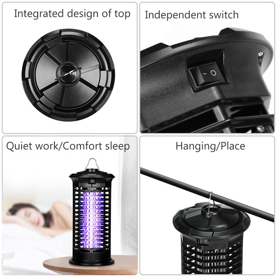 Электрический Заппер для насекомых, убийца комаров, ловушка для насекомых, ловушка для насекомых с ультрафиолетовым светом, лампа для ловли вредителей