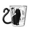 Mug Music Silhouette Cat with Ance Tail Original Cup