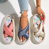 Fashion Women Slippers 2025 Summer Brand New Sandals Platform Luxury Women Shoes Fashionable Graffiti Outdoor Slippers Slides Women