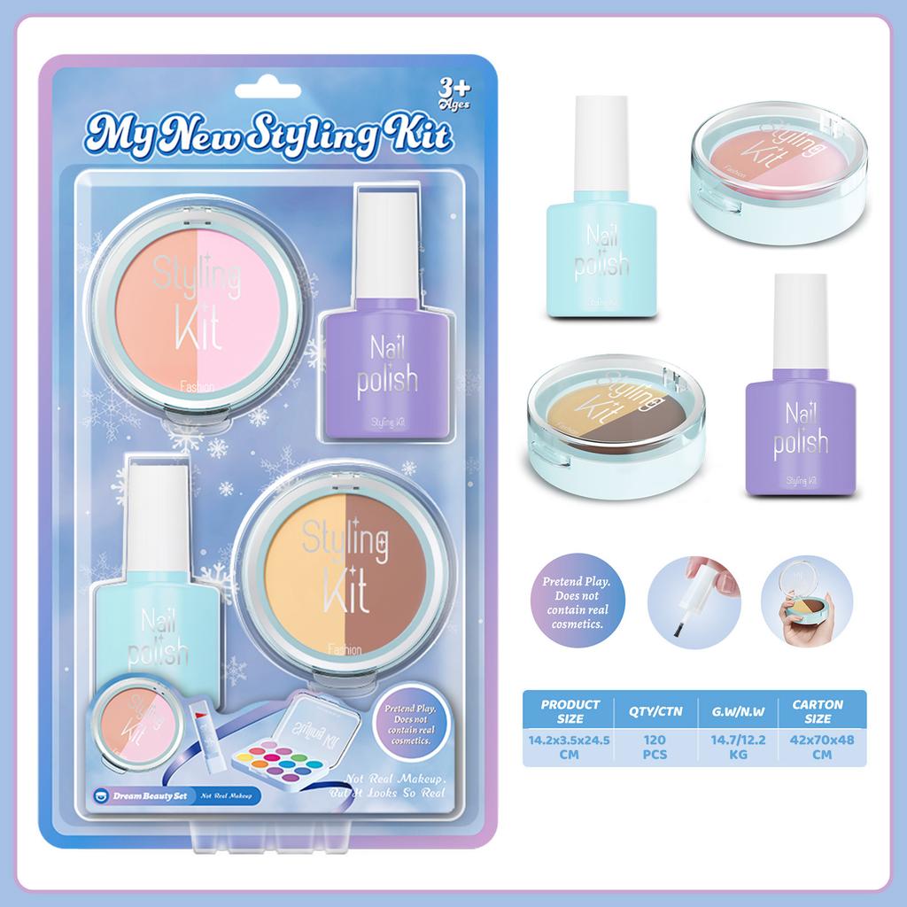 Girls Simulation Dressing Non-Smearing Makeup Children Cosplay Play House Toys Cosmetics Set