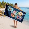 Large Beach TowelSnoopy Peanuts Soft Absorbent Towel Beach Bath Home Use