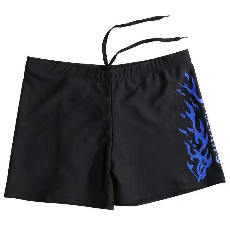Men's Quick-Dry Swim Trunks Set: Swimwear with Loose Square Leg, Professional Swim Goggles & Cap Included