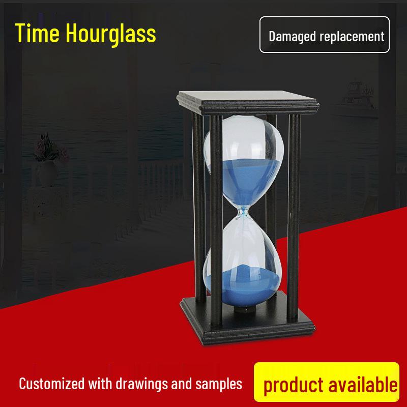 Multicolor Wooden Hourglass: 5/15/30 Minute Timer for Kids' Brushing & Creative Decor