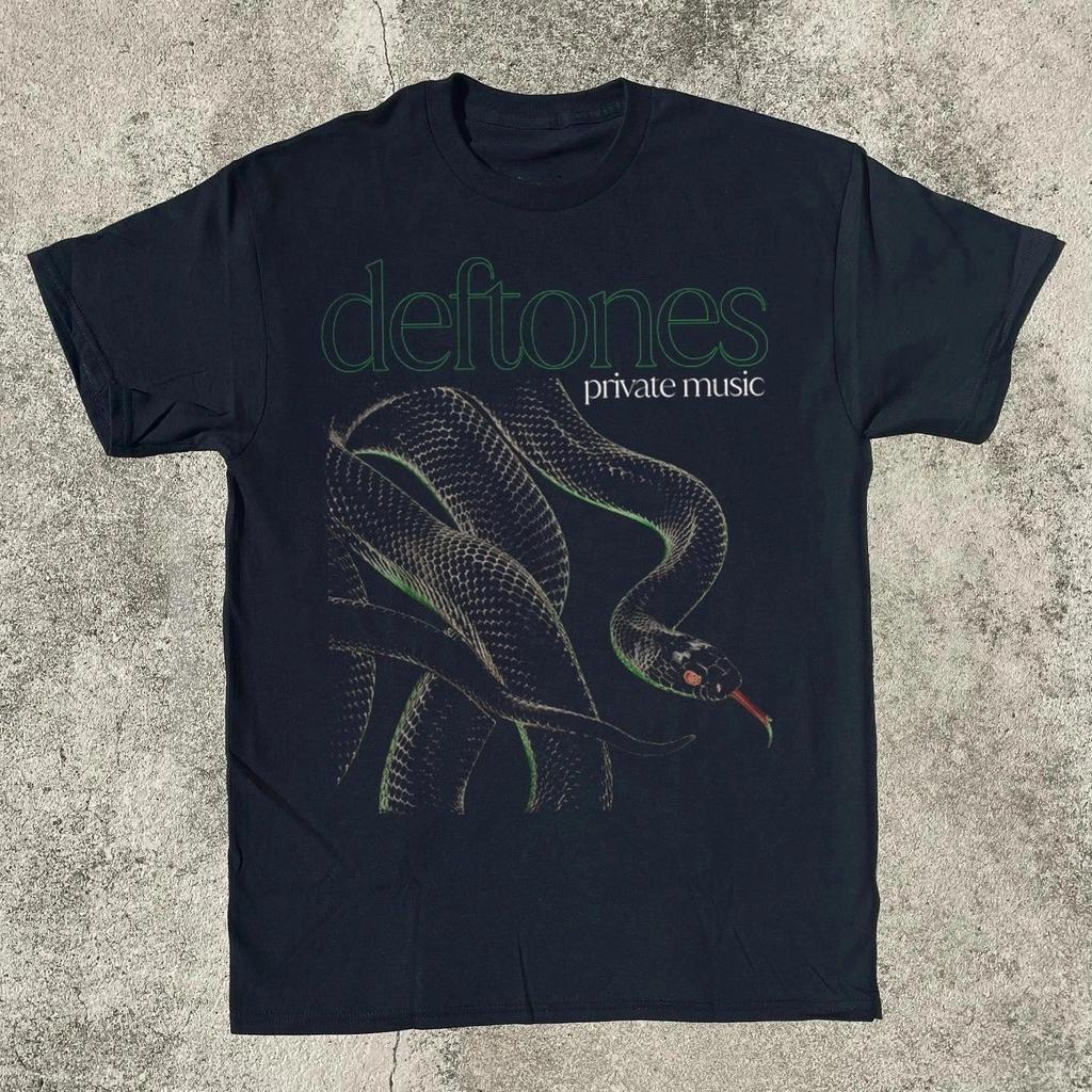 Summer Unisexs Pure Cotton Vintage Deftones Tshirt Streetwear Stylish Loose And Breathable Suitable For Everyday Wear
