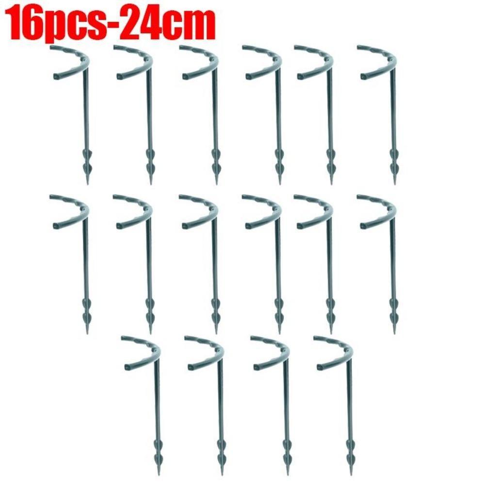 16 шт. пластиковая опора для растений, каркас для теплицы, полукруглый фиксированный стержень, комнатный цветок, лоза, лазающий кронштейн
