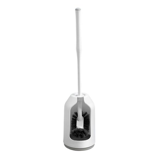 Набор туалетных ершиков с держателем, эргономичная длинная ручка, глубокая очистка туалета, быстрая сборка, инструмент для ванной комнаты