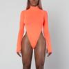 High Necked, Long Sleeved, High Waisted Tight Fitting Clothes for Women In Autumn and Winter, Sexy and Slimming Elastic Jumpsuit