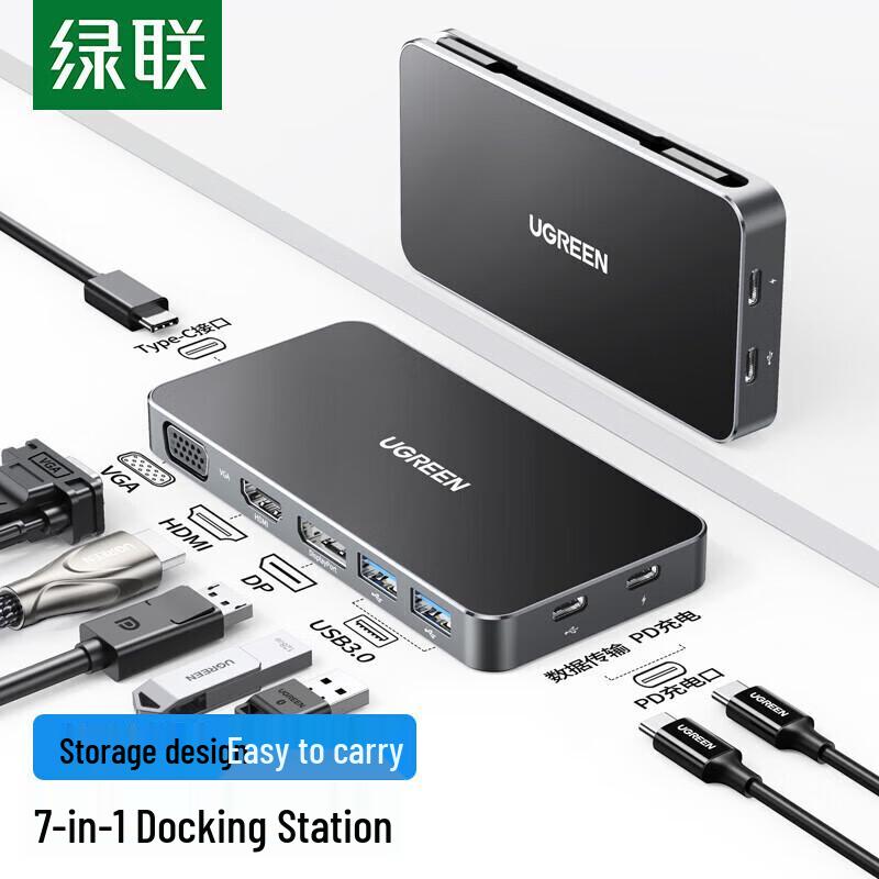 Ugreen Адаптер USB-C на HDMI VGA DP