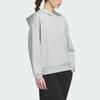 Adidas Толстовка с капюшоном City Escape с однотонным логотипом для женщин, серебристо-серая IP7077