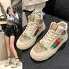 European Station Internet Celebrity High-top Shoes Women's 2025 Spring and Autumn New Fashion Versatile Retro Trend Casual Board Shoes Women