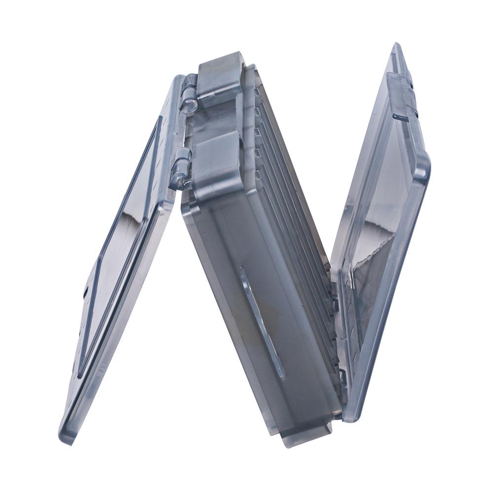 Двусторонняя многофункциональная коробка для хранения приманок и наживок - Органайзер для рыболовных крючков, искусственных и мягких приманок, рыболовной оснастки