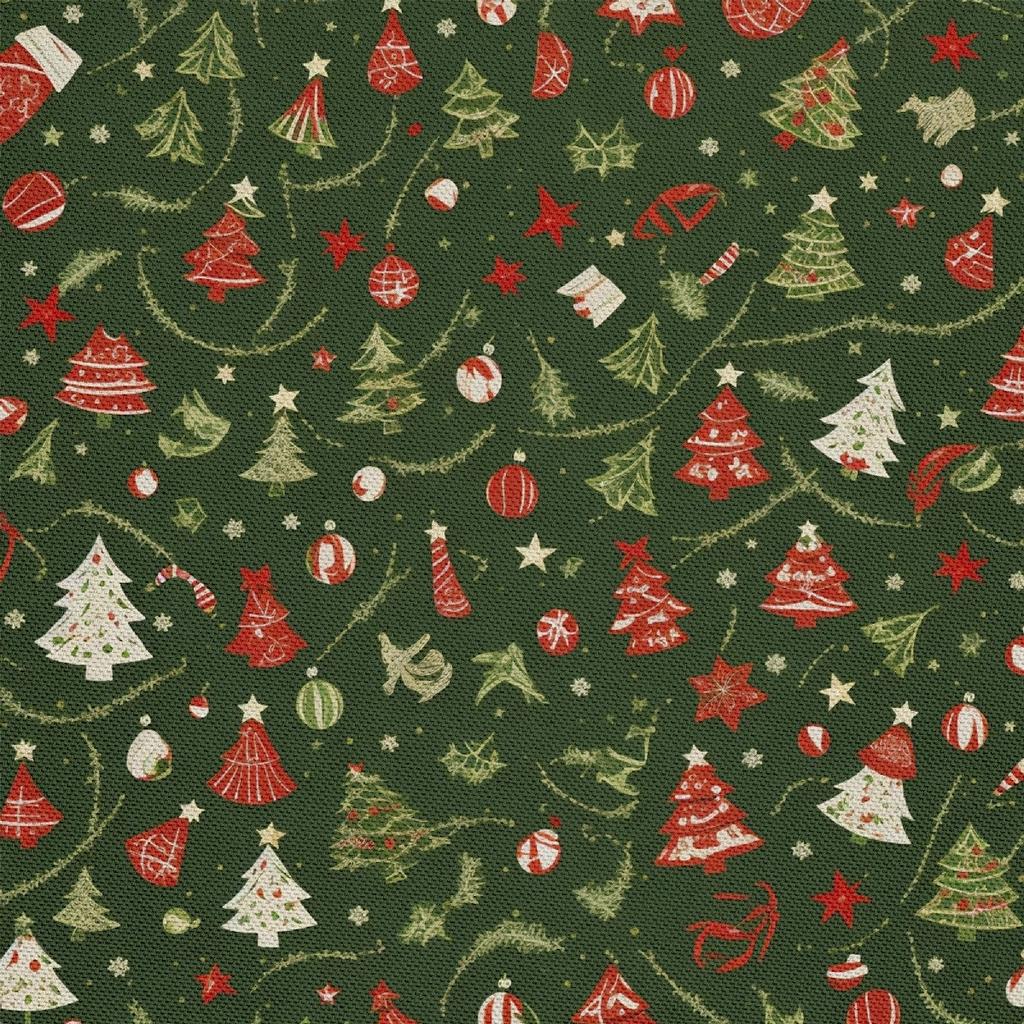 Outdoor Dekostoffe Oxford - Motiv Weihnachtsferien | Dx1888